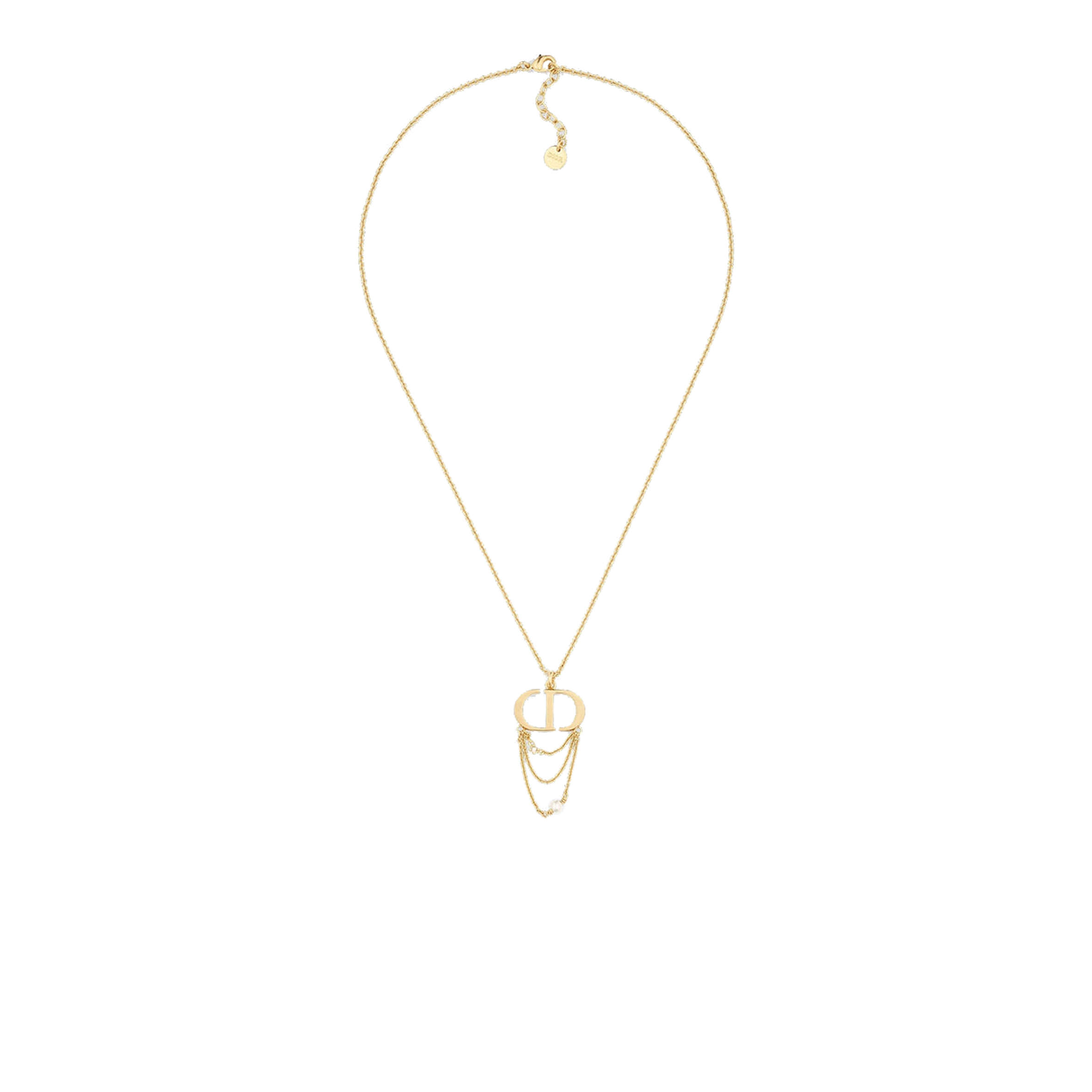 DIOR 18K PETIT CD NECKLACE N2323WOMCY_D03S